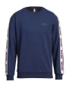Moschino Logo Printed Crewneck Sweatshirt In Blue