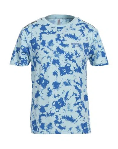 Moschino Man Undershirt Sky Blue Size Xxl Cotton, Elastane