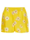 Moschino Floral-printed Elasticated Waistband Shorts