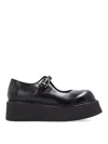 Moschino Mary Jane Wedge In Black