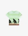 Moschino Maxi Jersey T-shirt Chimpanzee In Green