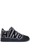 MOSCHINO MOSCHINO MAXI LOGO PATCH STREETBALL SNEAKERS