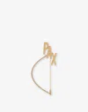 Moschino Maxi Pin With Pax Chain In Gold
