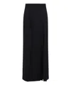 Moschino High-waisted Black Maxi Skirt With Pleated Design In Black