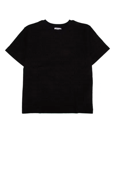 Moschino Kids' Maxi T-shirt In Blackallover