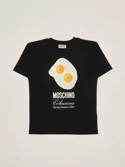 Moschino Kids' Maxi T-shirt T-shirt In Black