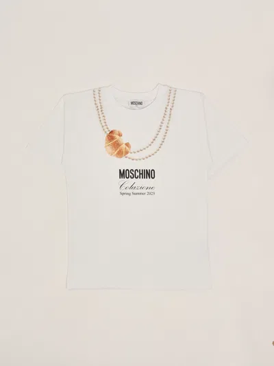 Moschino Kids' Maxi T-shirt T-shirt In White