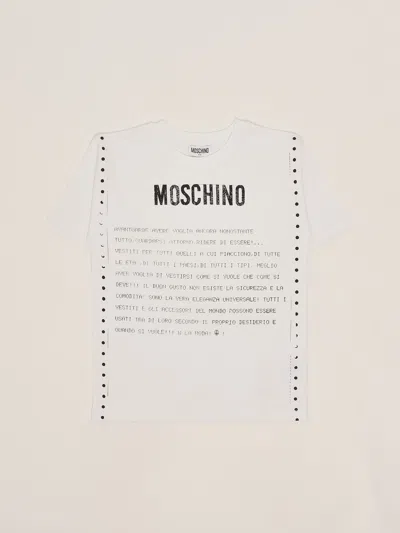 Moschino Kids' Maxi T-shirt T-shirt In White