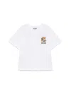 Moschino White T-shirt For Kids With Teddy Bear In White