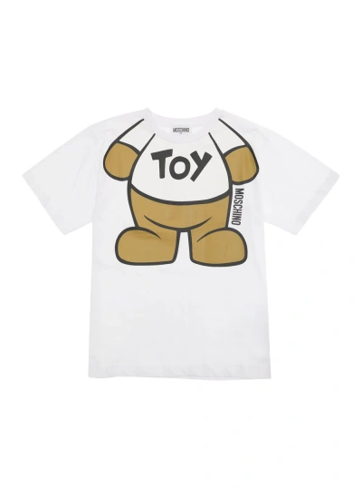 Moschino Kids' Maxi T-shirt In White