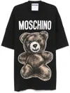 Moschino Graphic Print Teddy Bear T-shirt In Black