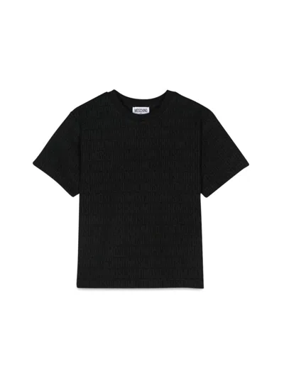 Moschino Maxi T-shirt For Kids In Black