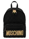Moschino Medium Logo Backpack In Black
