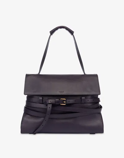 Moschino Medium  Tie Me Bag In Purple