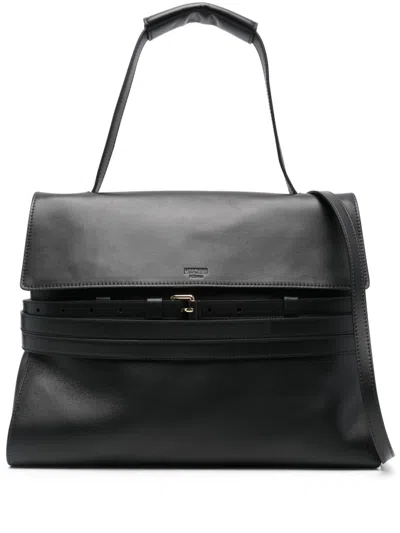 MOSCHINO MEDIUM TIE ME TOTE BAG