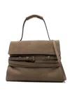 Moschino Medium Tie Me Tote Bag In Green