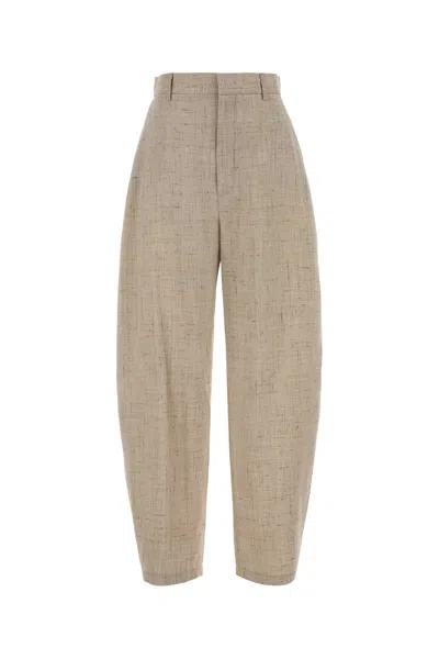 Moschino Melange T-shirt Wide-leg Pants In Beige O Tan