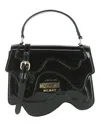 Moschino Melted Design Crossbody Bag In Black