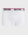 Moschino Elastic Waistband Stretch Hosiery In Grey Multi