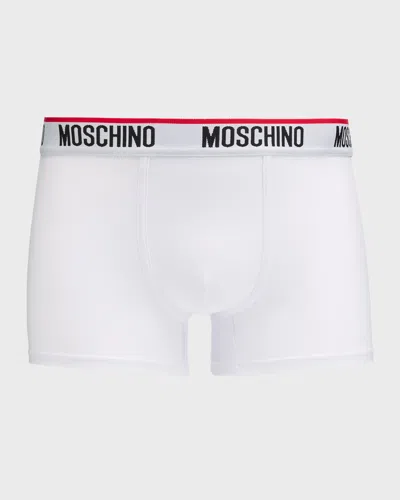 Moschino Elastic Waistband Stretch Hosiery In White