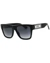 Moschino Men's Black Rectangular Sunglasses Mos167s In Blue