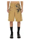 Moschino Couture Bermuda Cargo In Beige