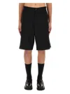 Moschino Bermuda With Logo In Black