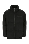 Moschino Quilted High Collar Jacket With Elasticated Cuffs In Black