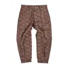 Moschino Men's Brown/black Allover Monogrammed Cargo Trousers In Brown/black