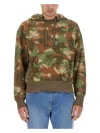 Moschino Men's Camouflage Sweatshirt In Green