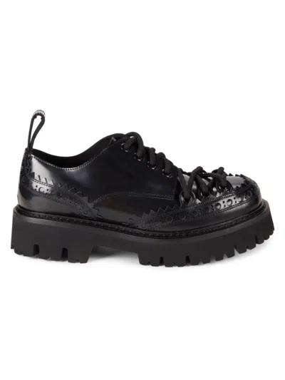 MOSCHINO MEN'S CHUNKY OXFORD LEATHER BROGUES