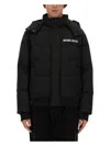 Moschino Men's Down Jacket With Logo In Black