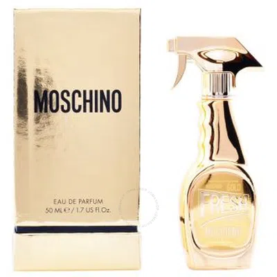 Moschino Men's Fresh Couture Gold Edp 1.7 oz (50ml) In Gold / White