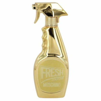 Moschino Men's Fresh Couture Gold Edp Spray 3.4 oz (tester) Fragrances 8011003838226 In Gold / White