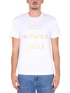 Moschino "guilt Without Guilt" T-shirt In White