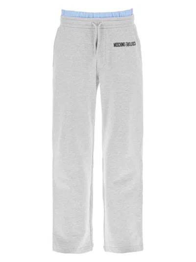 MOSCHINO MEN'S JOGGER PANTS WITH BOXER INSERT