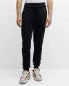 MOSCHINO MEN'S MATTE LOGO-WAIST SWEATtrousers