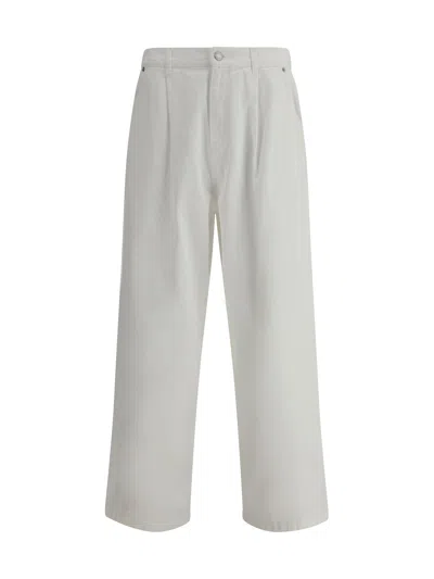 Moschino Men Oversized Jeans In White