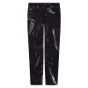 MOSCHINO MOSCHINO MEN'S PAINTED EFFECT PRINT JEANS