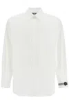 Moschino Printed Cuff Shirt With Unique In White