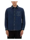 Moschino Long Sleeve Shirt In Denim