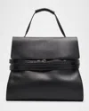 Moschino Men's Soft Leather Backpack In Black