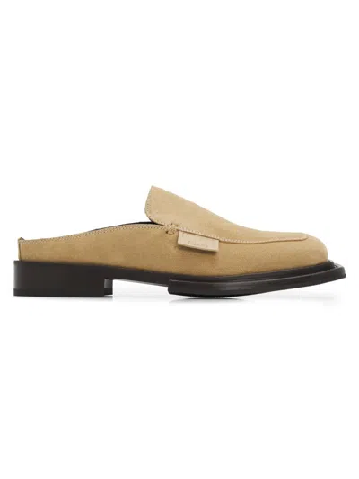 Moschino Men's Suede Loafer Mules In Multi