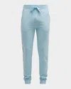 Moschino Men's Sweatpants With Side Taping In Light Blue