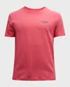 Moschino Men's Swim Logo T-shirt In Fucsia