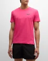 Moschino Men's Swim Logo T-shirt In Fucsia