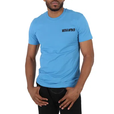 Moschino Men's Symbol Logo Cotton T-shirt In Blue