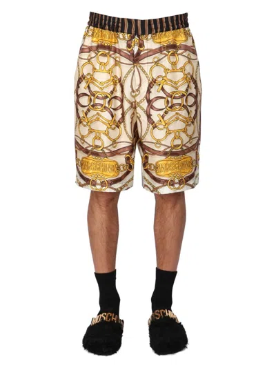 MOSCHINO MEN'S TEDDY BERMUDA SHORTS | SIZE 52 | 03485253