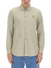 Moschino Teddy Patch Shirt In Green