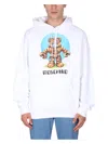 Moschino Men's Teddy Print Sweatshirt In White